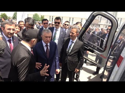 Özbekistan Cumhurbaşkanı Şevket Mirziyoyev TUSAŞ&#039;ı ziyaret etti
