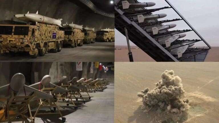 Иран поделился снимками БПЛА и ракетных баз, построенных под землей