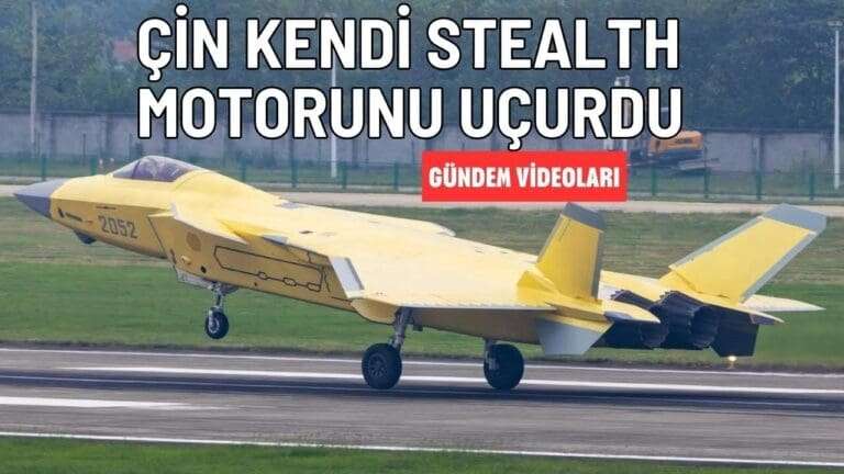 Çin J-20 için 5. nesil motorunu geliştirdi (Gündem video kesitleri)