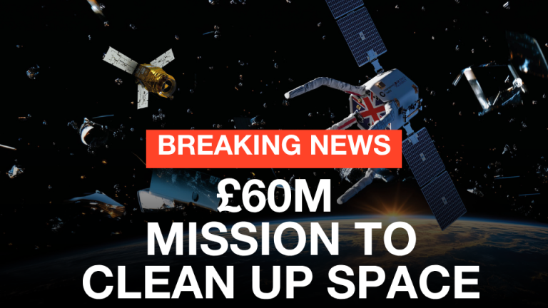UK backs £60m-plus mission to remove space debris